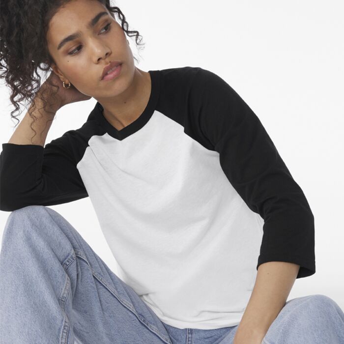 Canvas Unisex 3/4 Sleeve Baseball T-Shirt Thumbnail