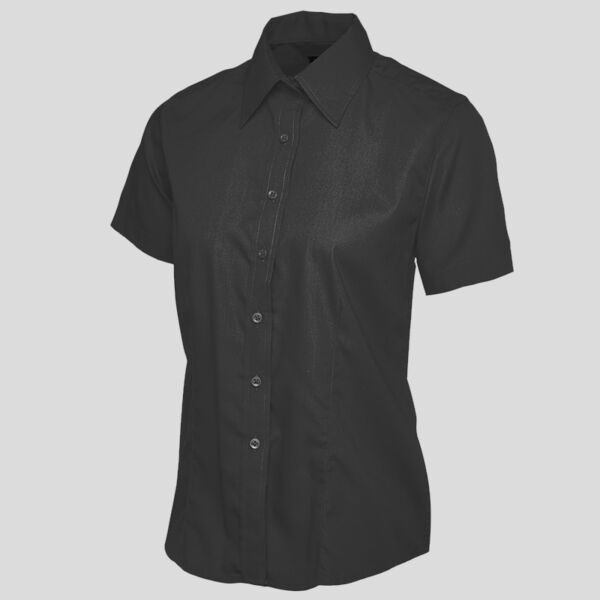 Ladies Poplin Half Sleeve Shirt Thumbnail
