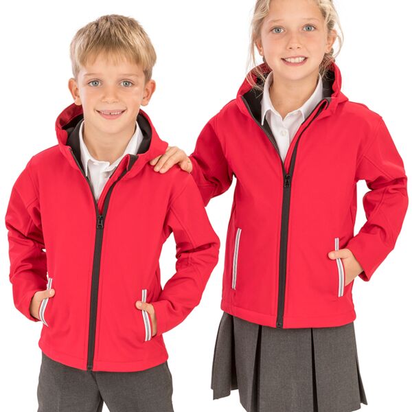 Result Core Kids TX Performance Hooded Soft Shell Jacket Thumbnail