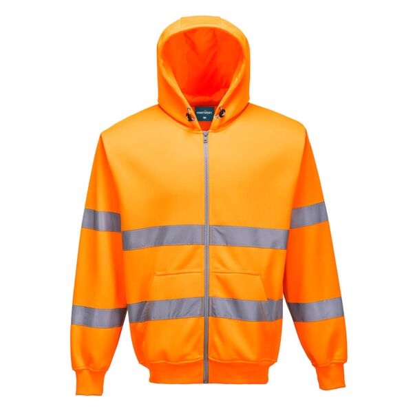 Hi-Vis Zipped Hoodie Thumbnail