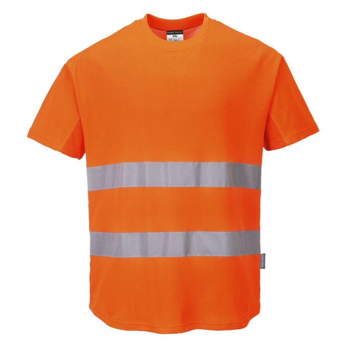 Hi-Vis Cotton Comfort Mesh Insert T-Shirt S/S  Thumbnail