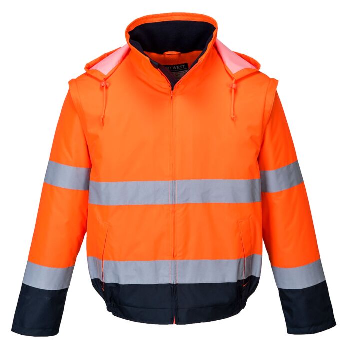 Hi-Vis 2-in-1 Contrast Essential Lite Bomber Jacket  Thumbnail
