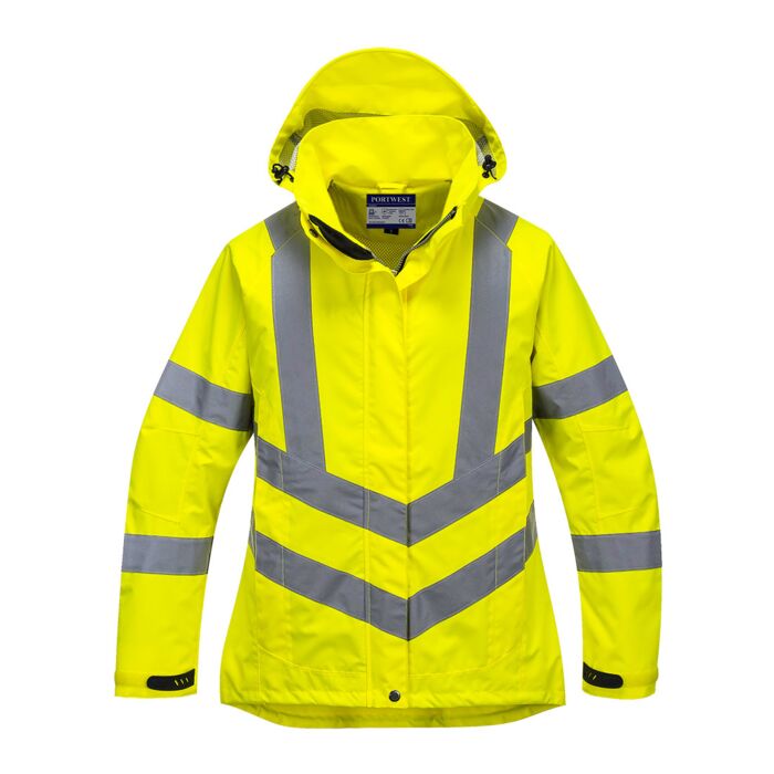 Hi-Vis Women's Breathable Rain Jacket Thumbnail
