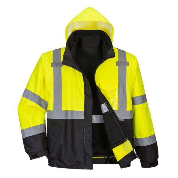 Hi-Vis 3-in-1 Contrast Premium Bomber Jacket  Thumbnail
