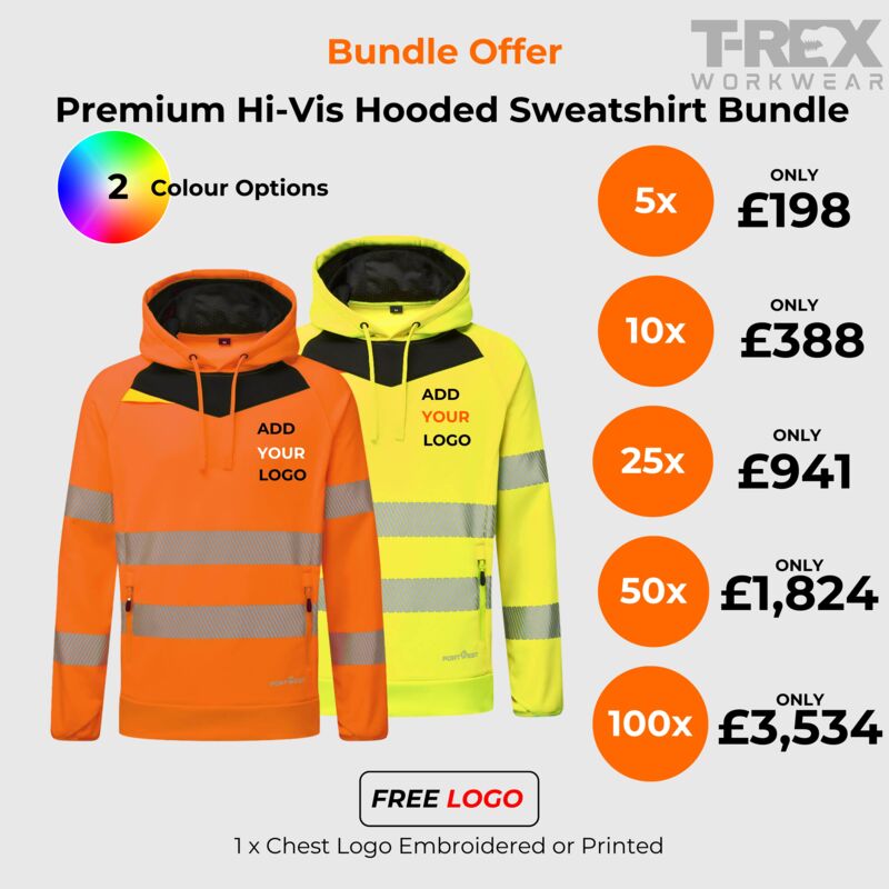 Premium Hi-Vis Hooded Sweatshirt Bundle Thumbnail